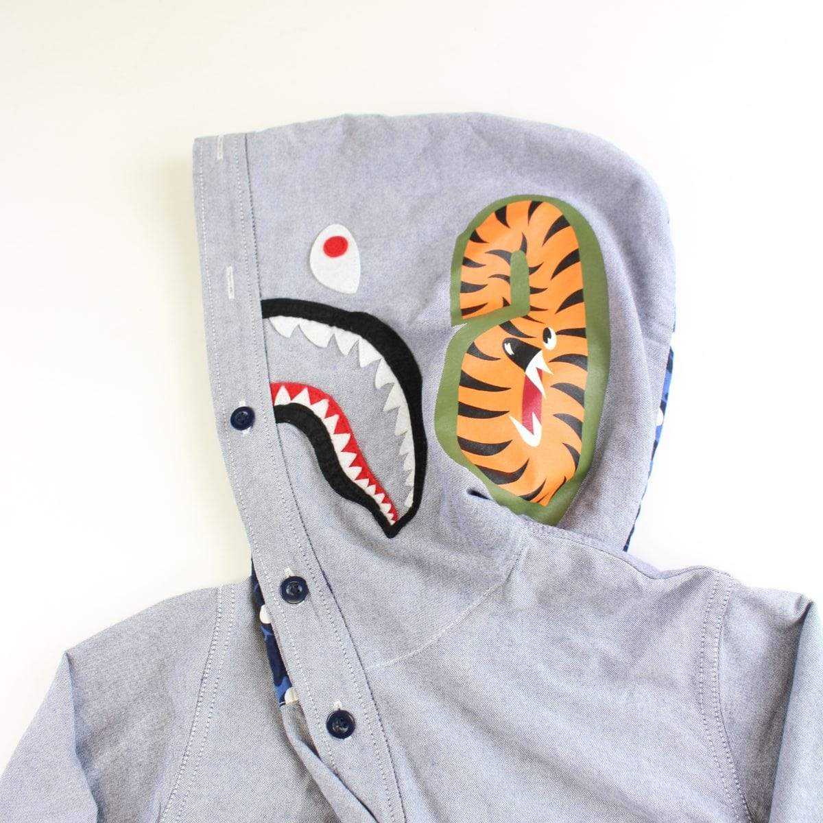 bape polka shark shirt - SaruGeneral