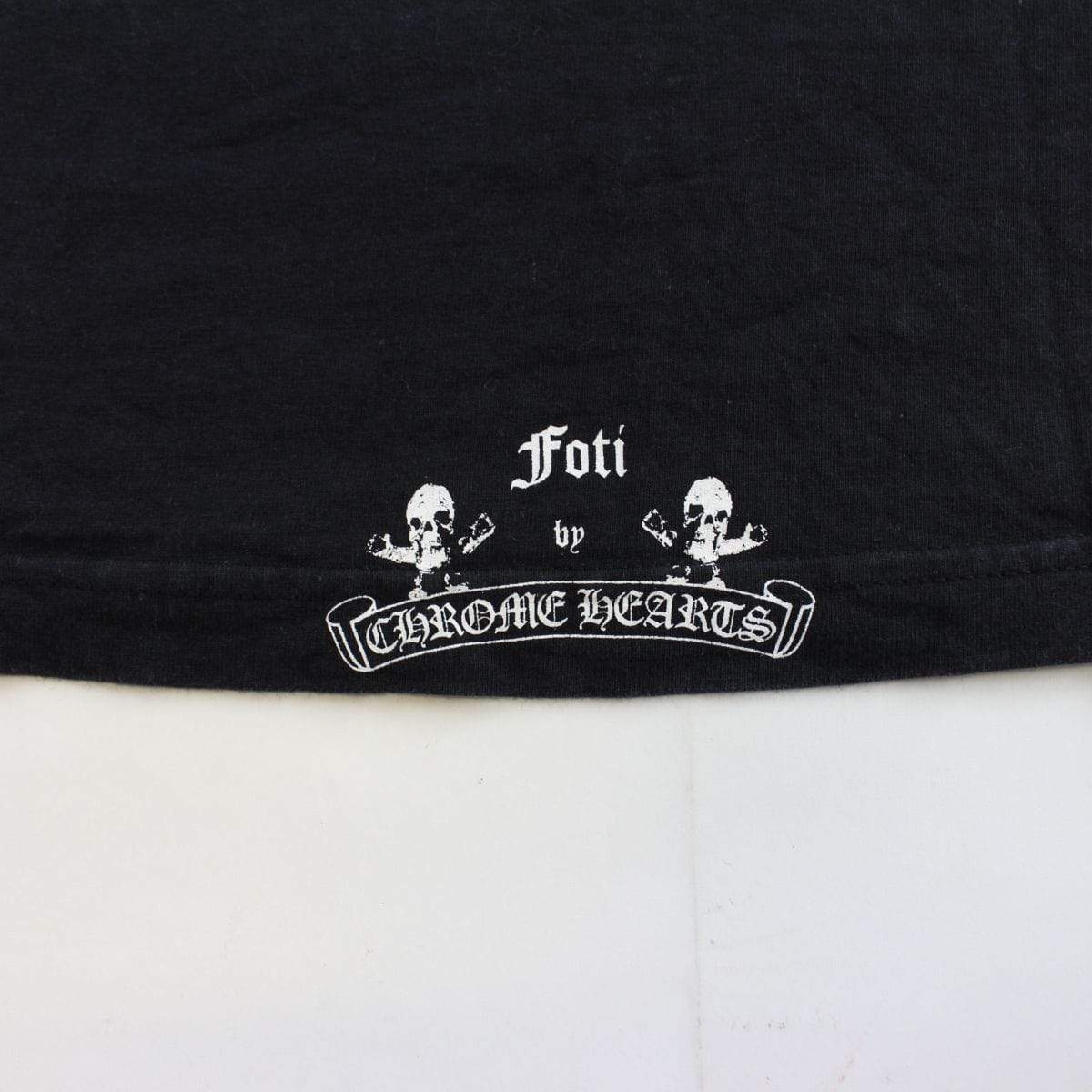 chrome hearts x foti skull pocket tee black - SaruGeneral