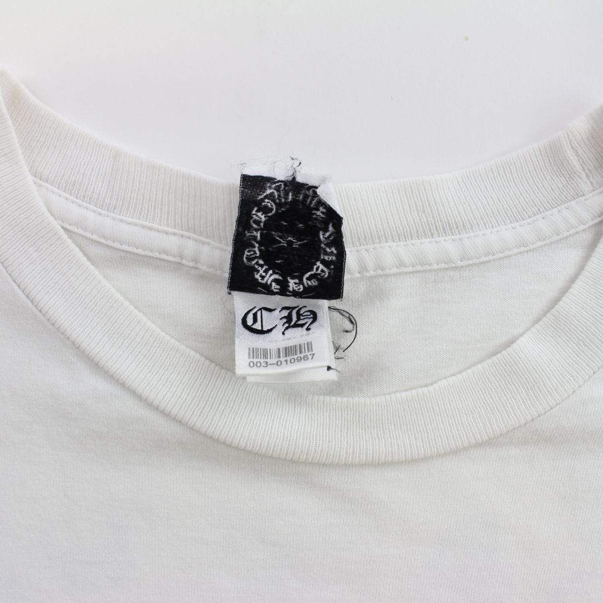 chrome hearts blue circle pocket tee white - SaruGeneral