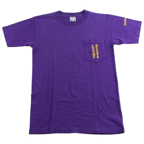 chrome hearts pocket tee purple