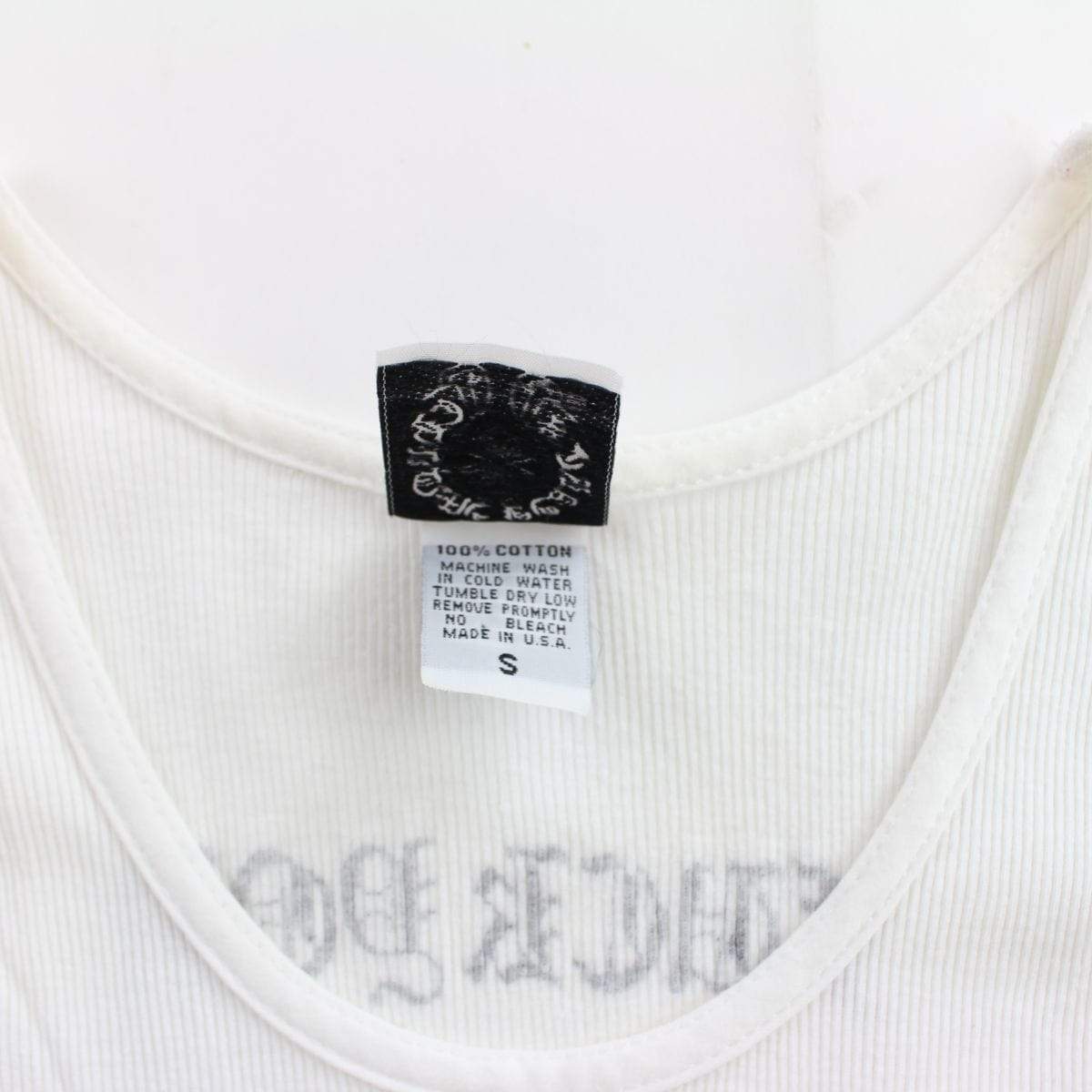 chrome hearts side logo white vest - SaruGeneral