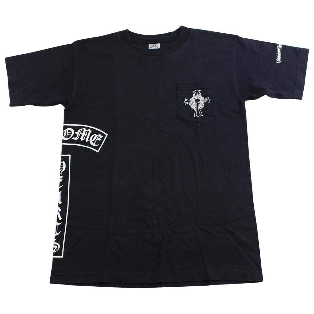 chrome hearts side logo pocket tee black - SaruGeneral