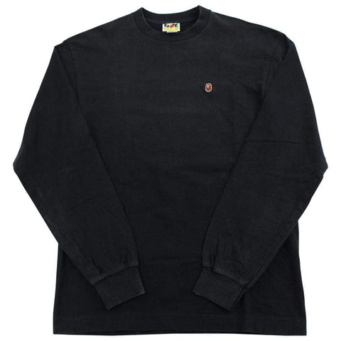 Bape Point Head College Logo LS Noir