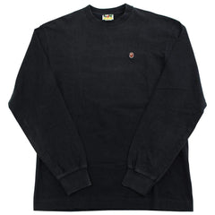 Bape Point Head College Logo LS Noir
