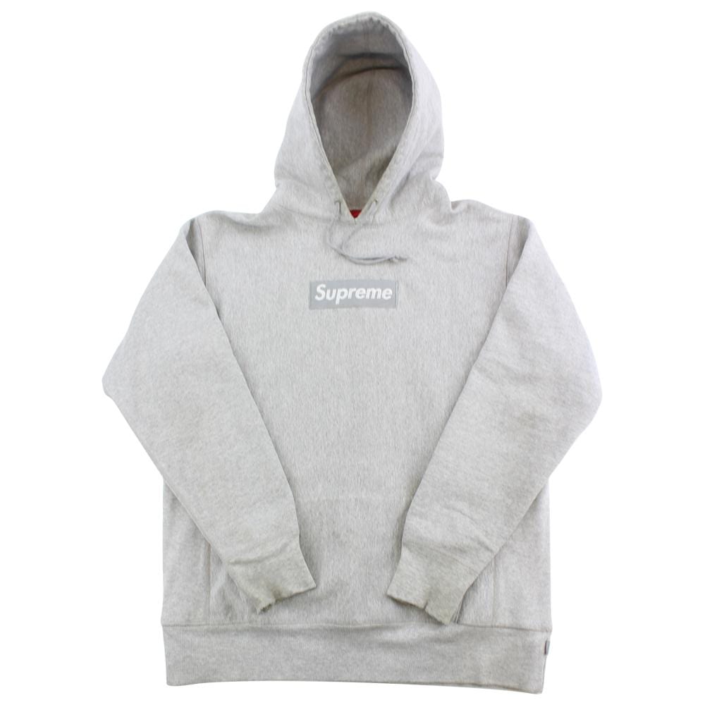 Supreme Grey on Grey Box Logo Hoodie SARUGENERAL