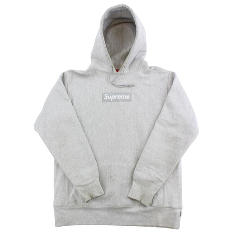 Supreme Grey on Grey Box Logo Hoodie