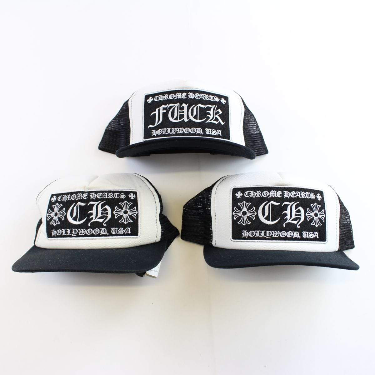 chrome hearts fuck & CH black Logo Trucker Set - SaruGeneral