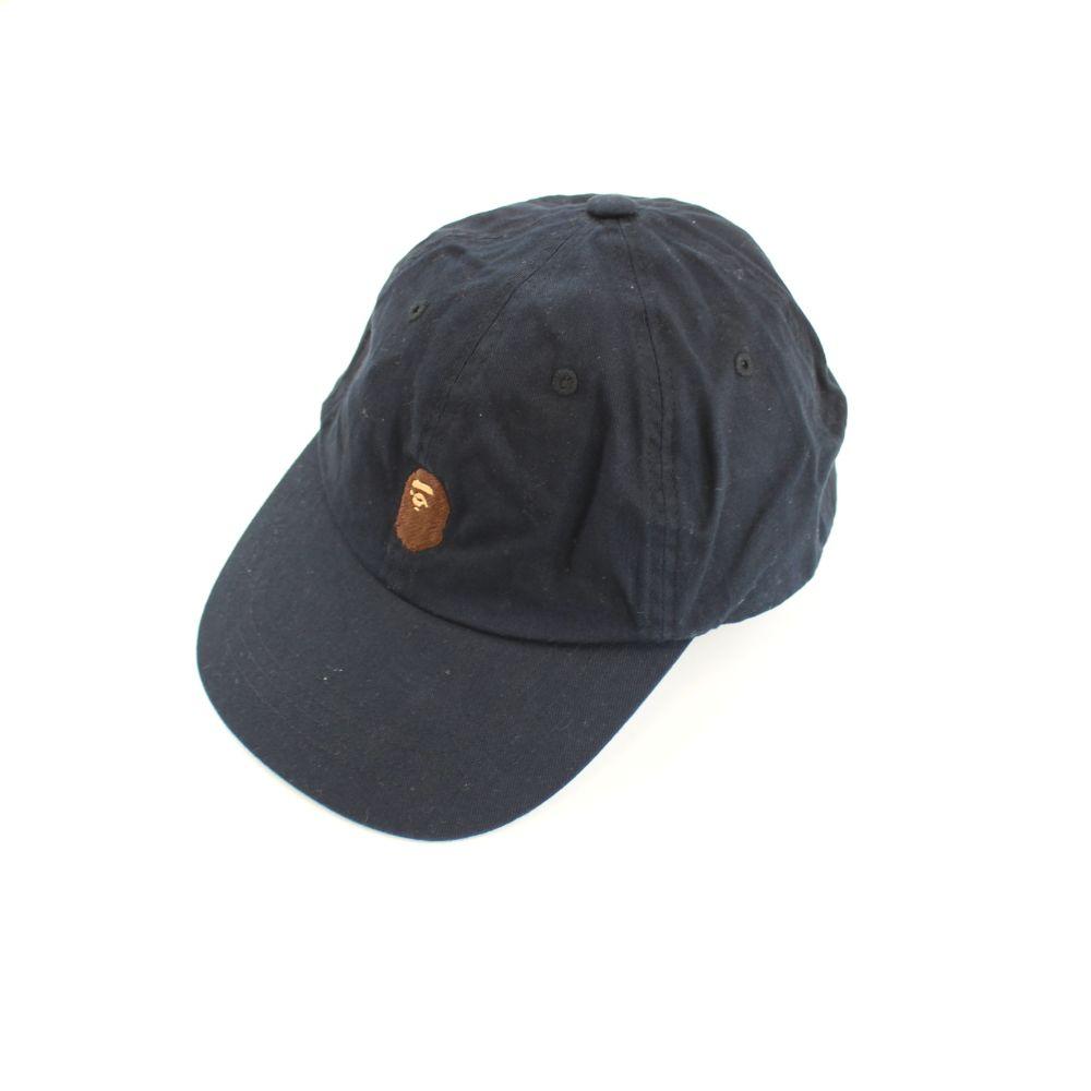 Bape Point Head Logo 6 Panel Navy - SaruGeneral