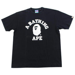 T-shirt Bape avec logo Swarovski College noir