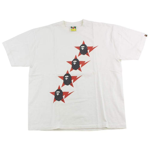 Bape 4 Big Ape Logo Tee White