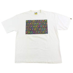 Bape Multi Neon Ape Heads Tee White