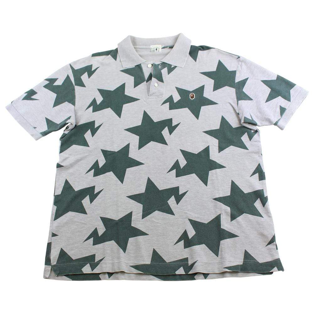 bape bapesta polo green grey - SaruGeneral