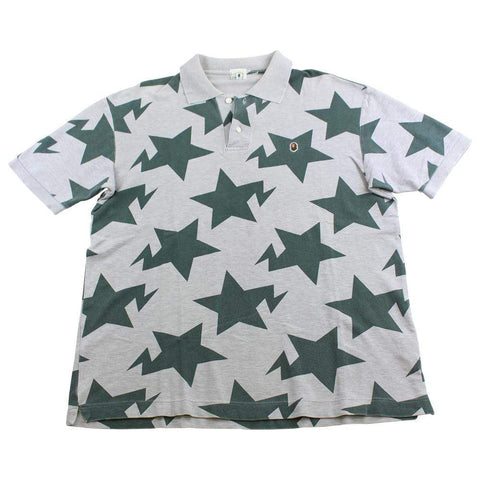 bape bapesta polo green grey