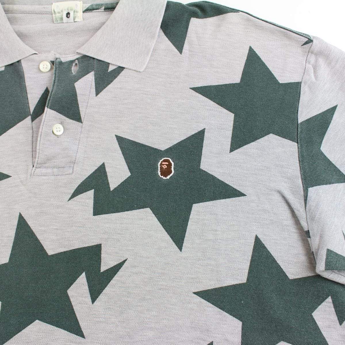 bape bapesta polo green grey - SaruGeneral