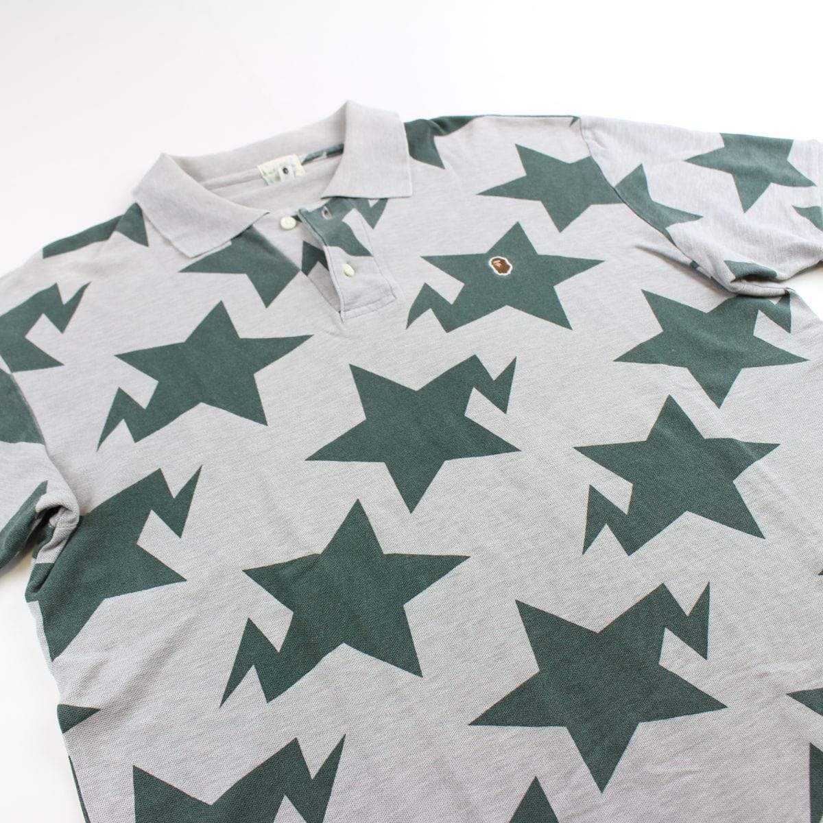 bape bapesta polo green grey - SaruGeneral