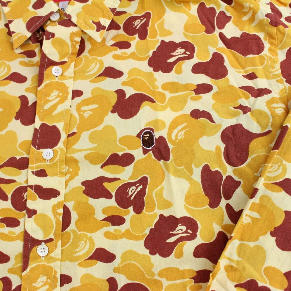 bape abc orange camo shirt - SaruGeneral