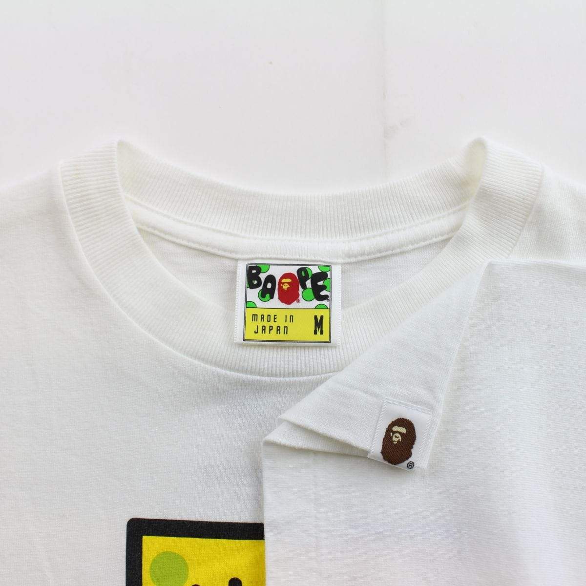 bape x spongebob milo logo tee white - SaruGeneral