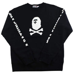 Bape pirate store crossbones crewneck black