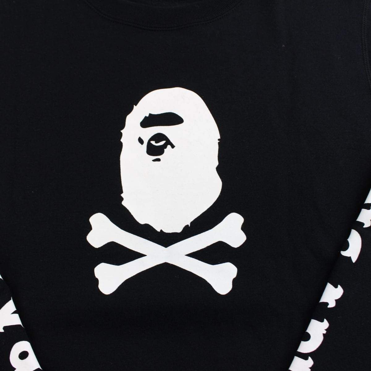 Bape pirate store crossbones crewneck black - SaruGeneral