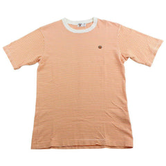 bape baby milo stripe tee orange