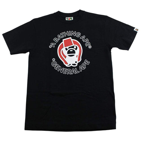 Bape baby milo generals red helmet tee black