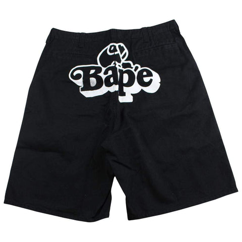 bape milo sleeping shorts black