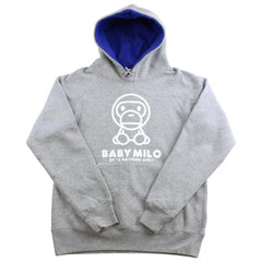 bape milo hoodie grey