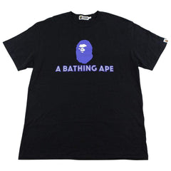 Bape Angry Face Big Ape Text Tee Black
