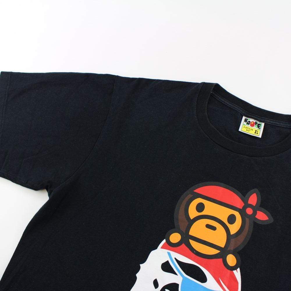 Bape Pirate Store Baby Milo Big Ape Logo Tee Black - SaruGeneral