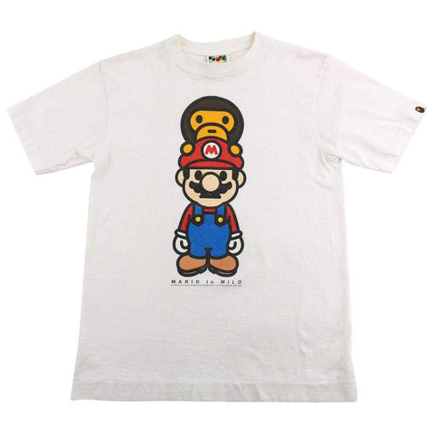 Bape x Super Mario Baby Milo Tee White