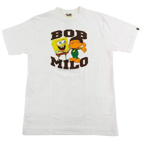 Bape x Spongebob Baby Milo Tee White