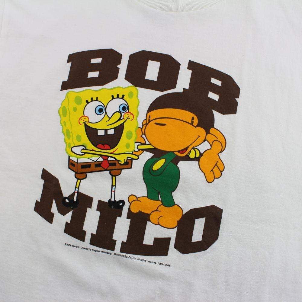 Bape x Spongebob Baby Milo Tee White - SaruGeneral