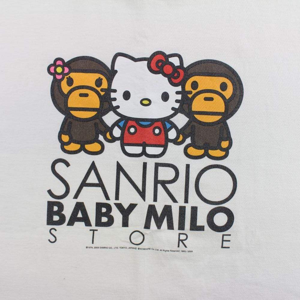 Bape x Hello Kitty Baby Milo Tee White - SaruGeneral