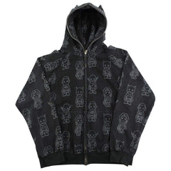 Sweat à capuche Bape x DC Comics All Over Figures Noir