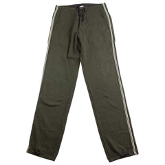 stone island side stripe jogger olive