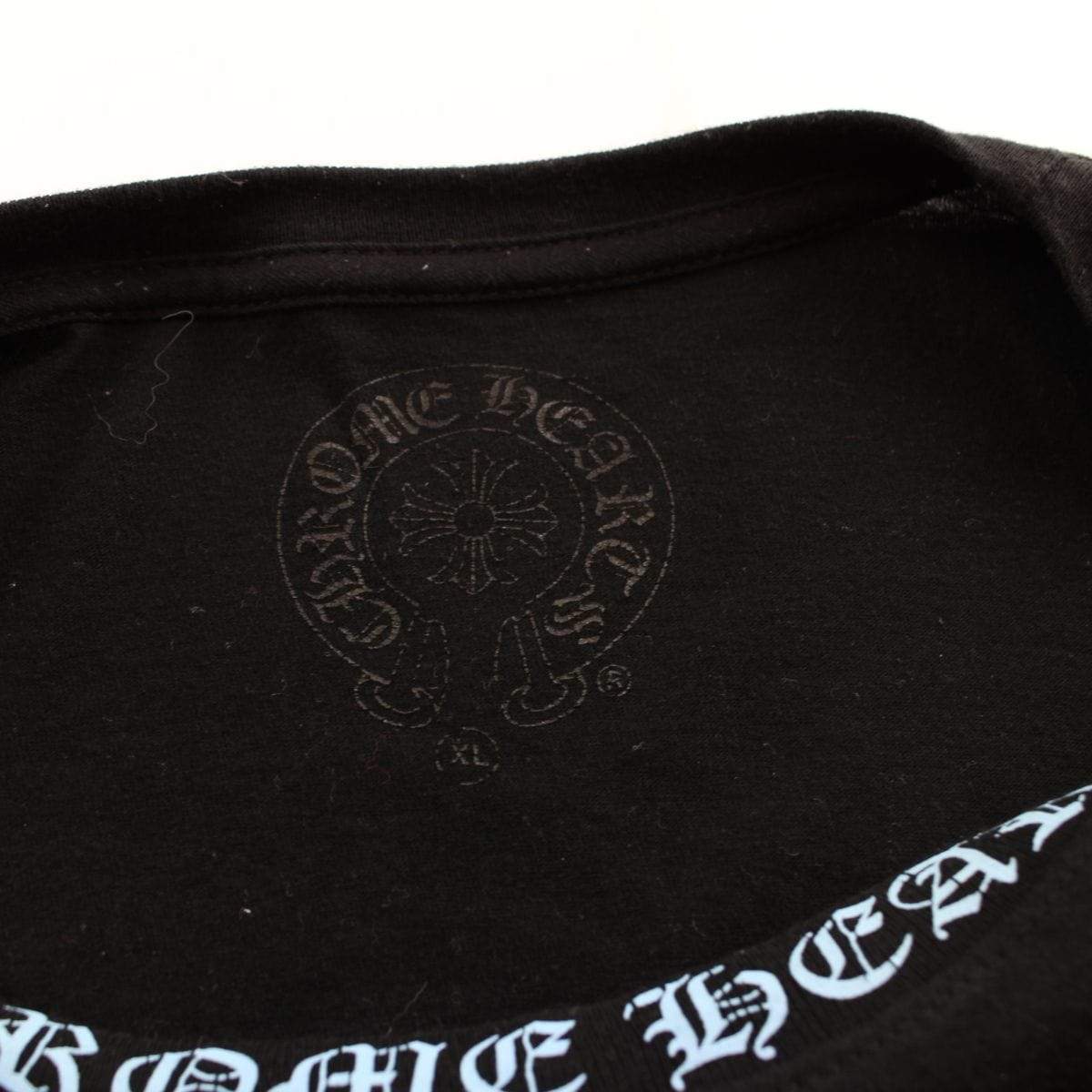 chrome hearts blue neckline ls black - SaruGeneral