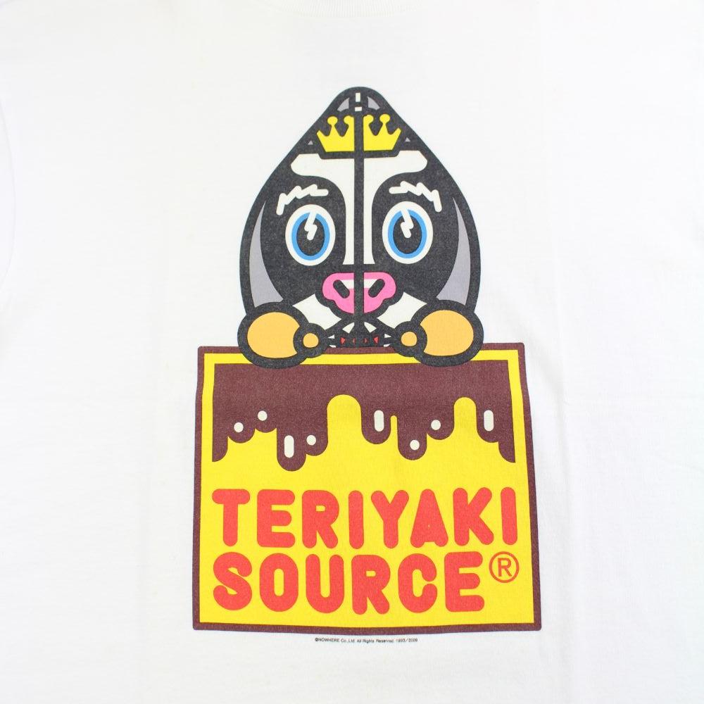 bape teriyaki source cow shark logo tee white - SaruGeneral