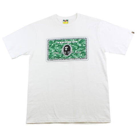 bape membership card logo tee white