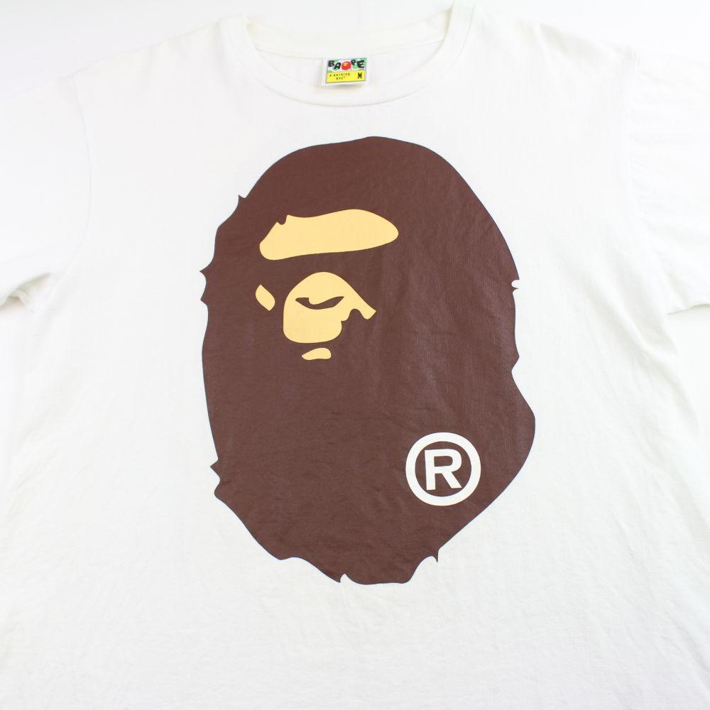 bape original big ape logo tee white - SaruGeneral