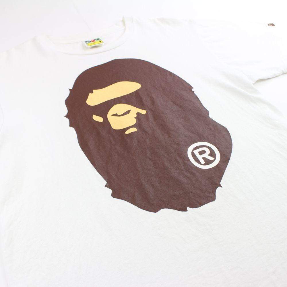 bape original big ape logo tee white - SaruGeneral