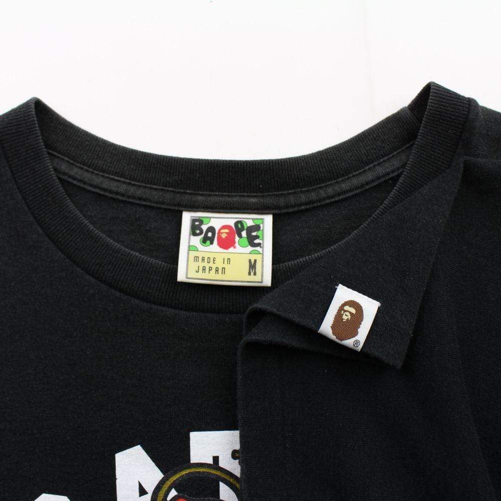 bape original crown college logo tee black - SaruGeneral