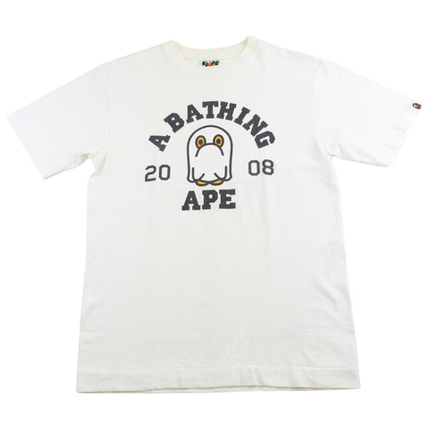 bape ghost baby milo halloween tee white