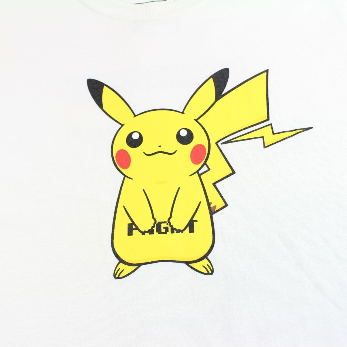 Pokemon x Fragment Pikachu Logo Tee White - SaruGeneral