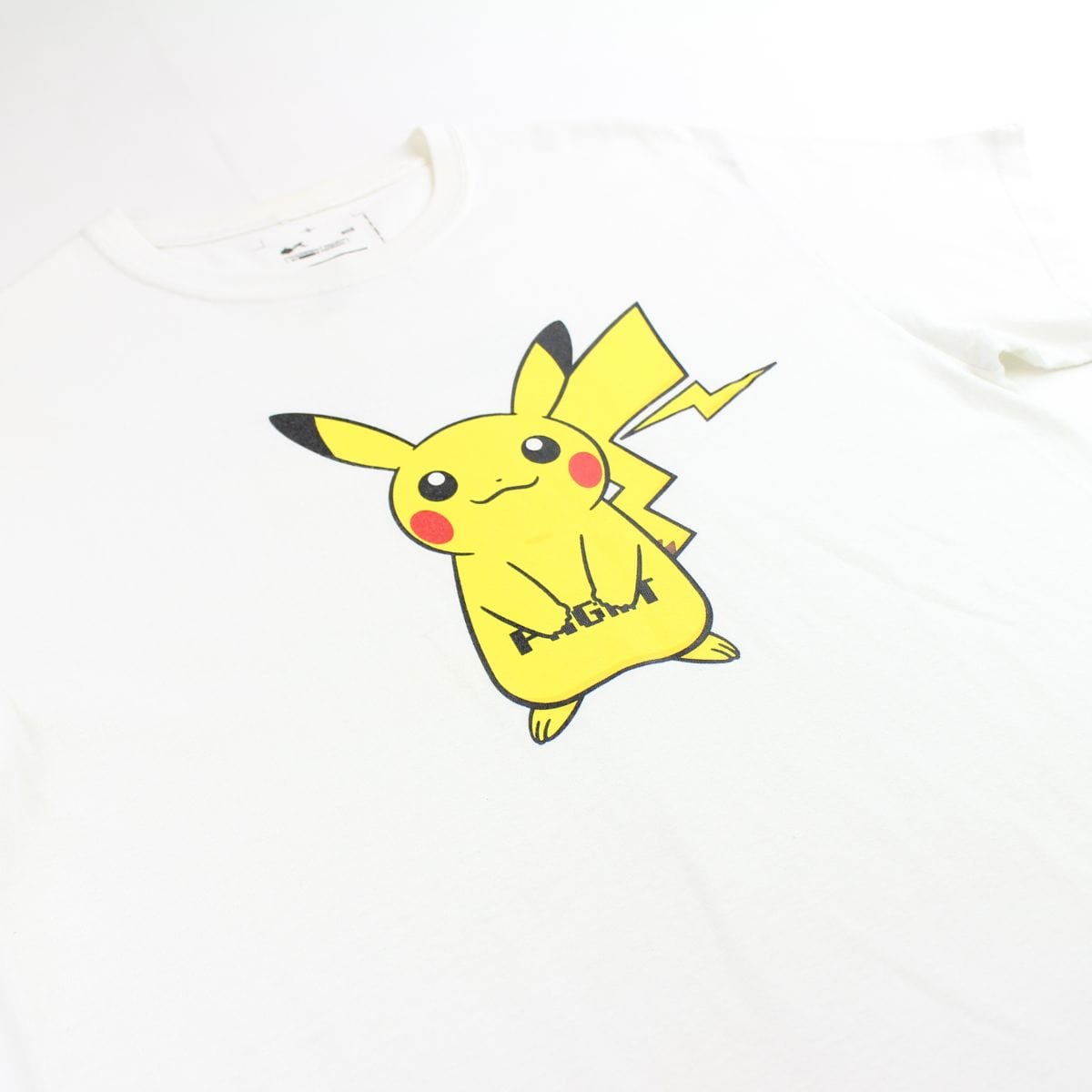 Pokemon x Fragment Pikachu Logo Tee White - SaruGeneral