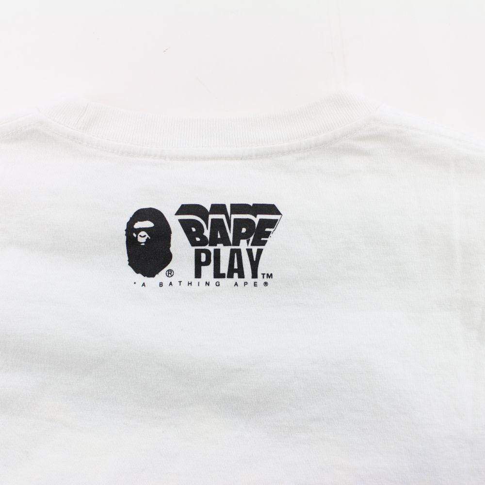 Bape x Medicom Play Logo Tee White - SaruGeneral