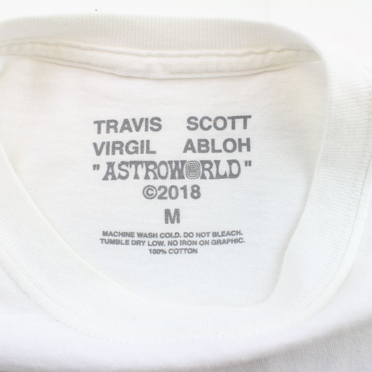 Travis Scott x Virgil Abloh Astroworld pocket tee white - SaruGeneral
