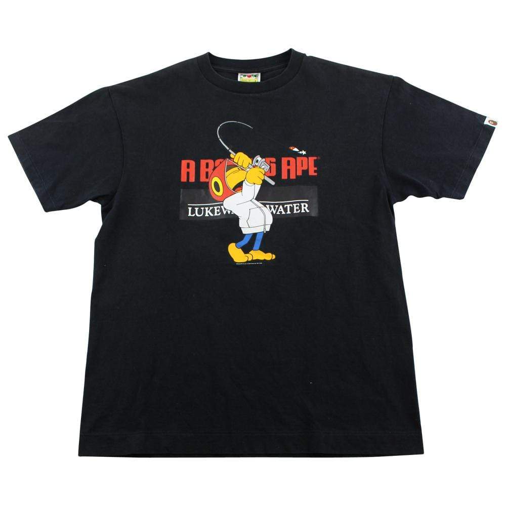 Bape Baby Milo Fishing Tee Black - SaruGeneral