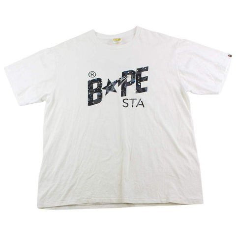 Bapesta spacecamo Logo Tee White