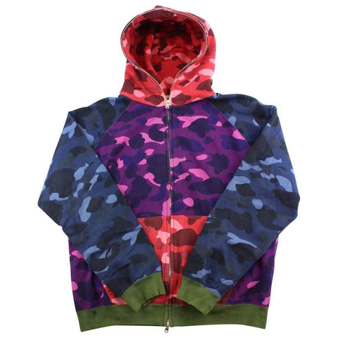 Bape Multi Camo Full Zip Hoodie