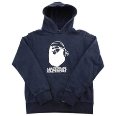 Bape pirate store big ape logo hoodie black